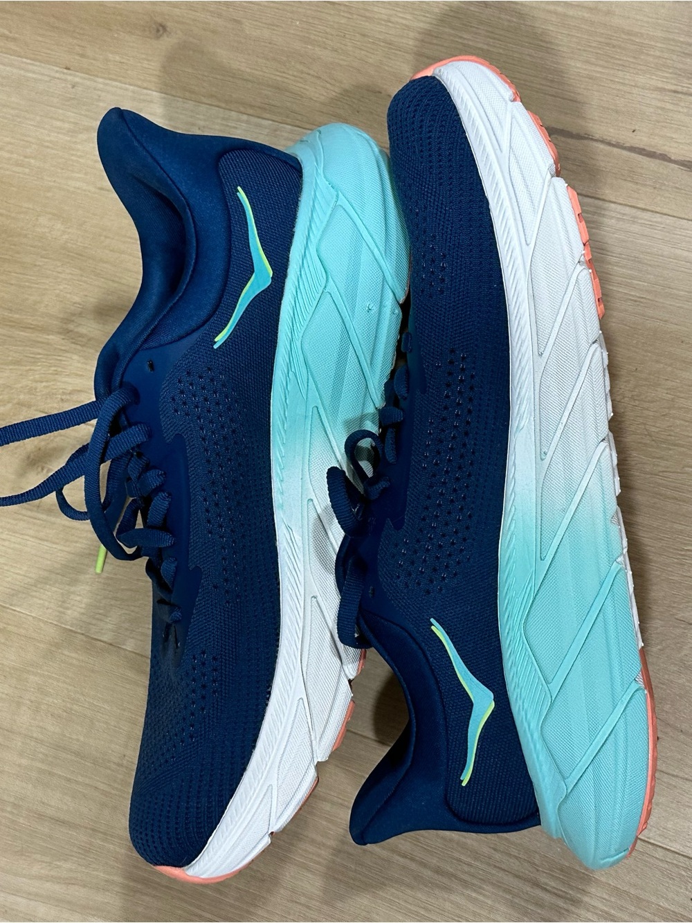 Hoka Performance Running Shoes - Navy & Aqua